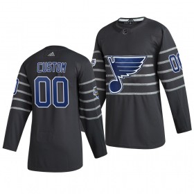 St. Louis Blues Custom Grau Adidas 2020 NHL All-Star Trikot Authentic - Herren